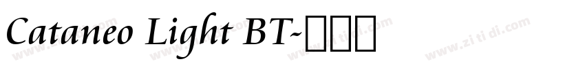 Cataneo Light BT字体转换